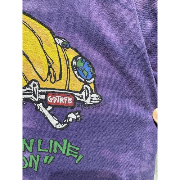 Vintage Grateful Dead‎ Tie-Dye Keep Truckin On Shirt Vintage 1994 Size XL Taxi - Picture 6 of 11
